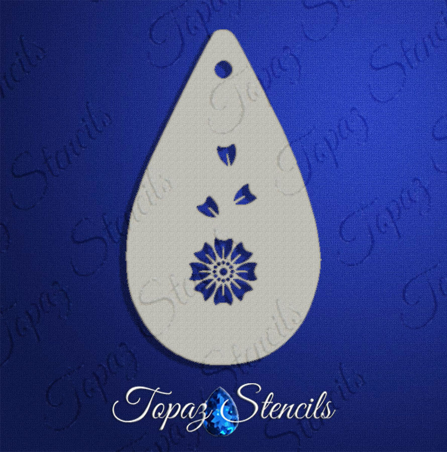 Flower and Petals stencil