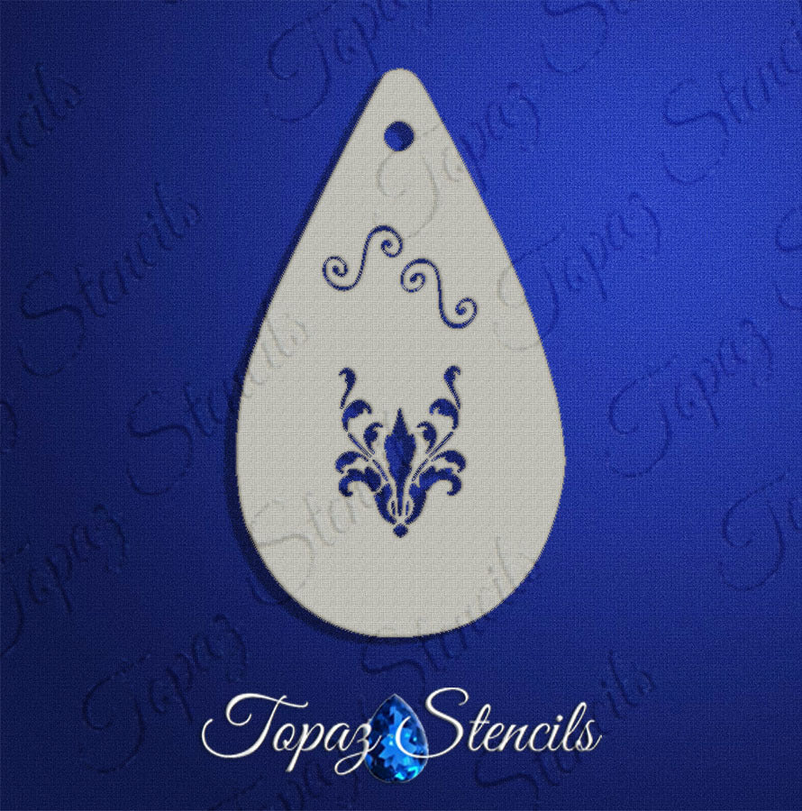 Fancy Fleur stencil
