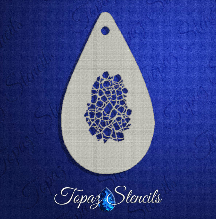 Rough Scale Texture stencil