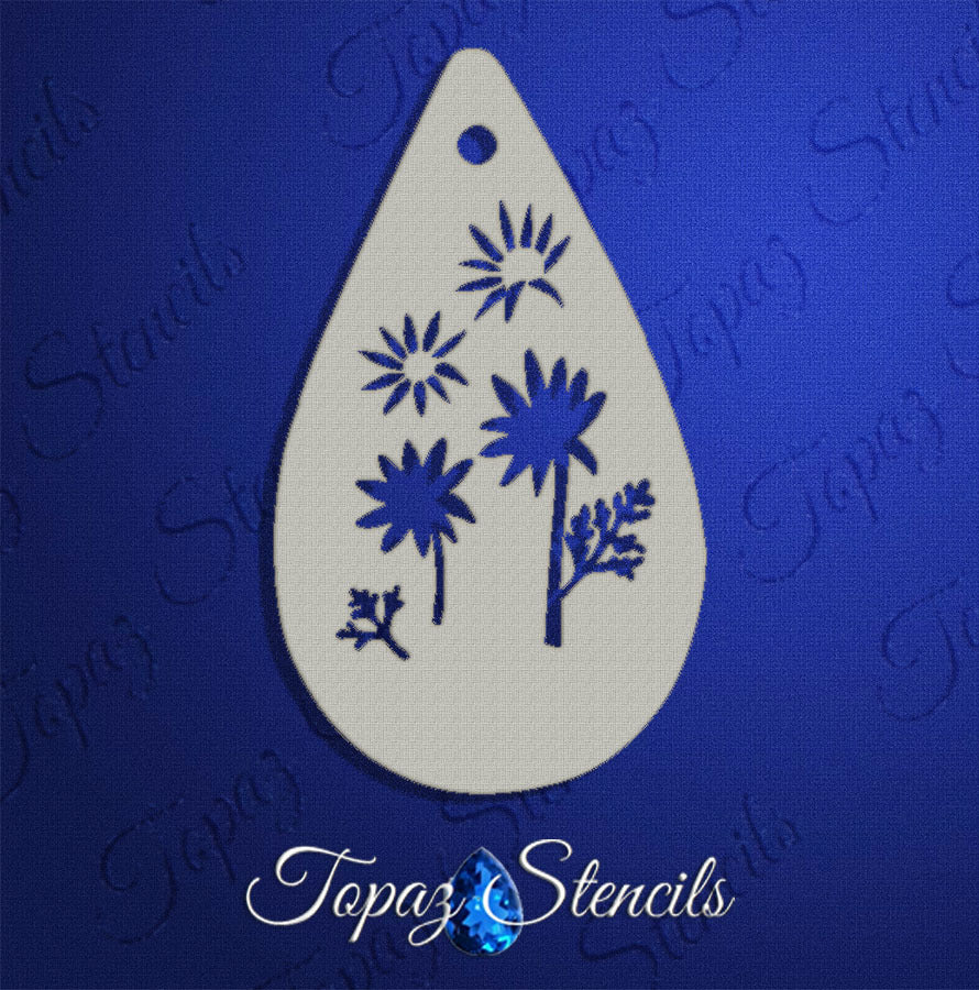 Flannel Flower stencil