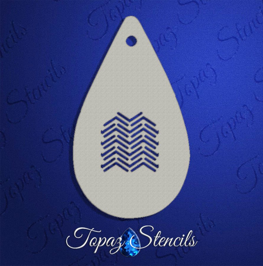 Broken Chevron Texture stencil