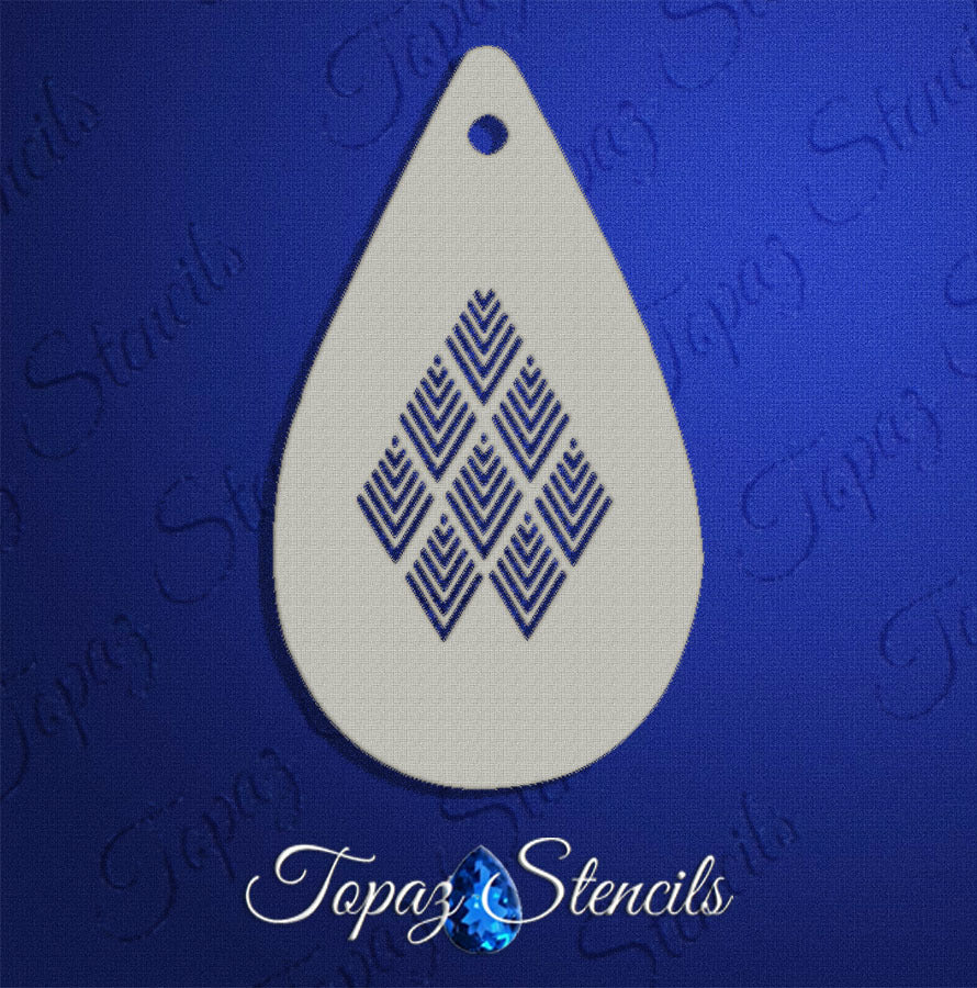 Chevron Arrows Texture stencil