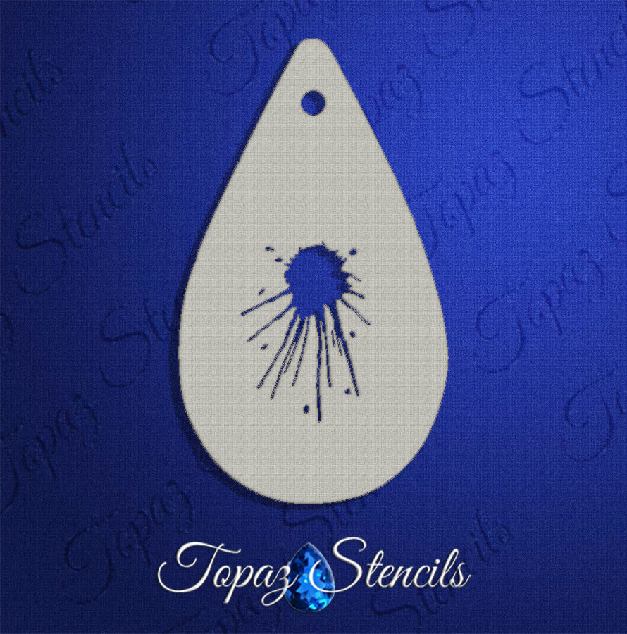 Splatter stencil