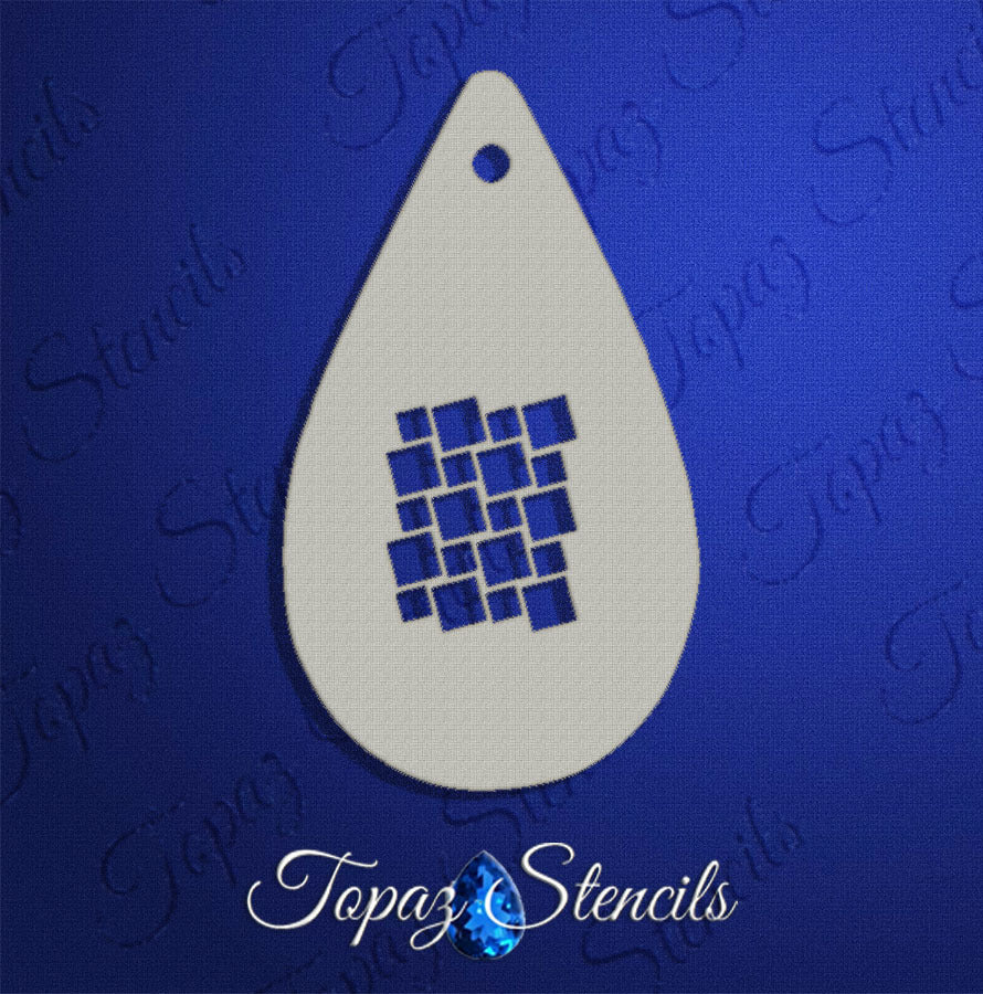 Squares Texture stencil