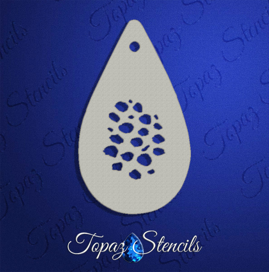 Irregular Spots Texture stencil