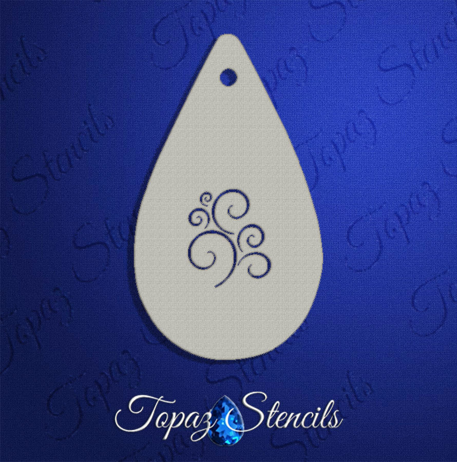 Swirls stencil