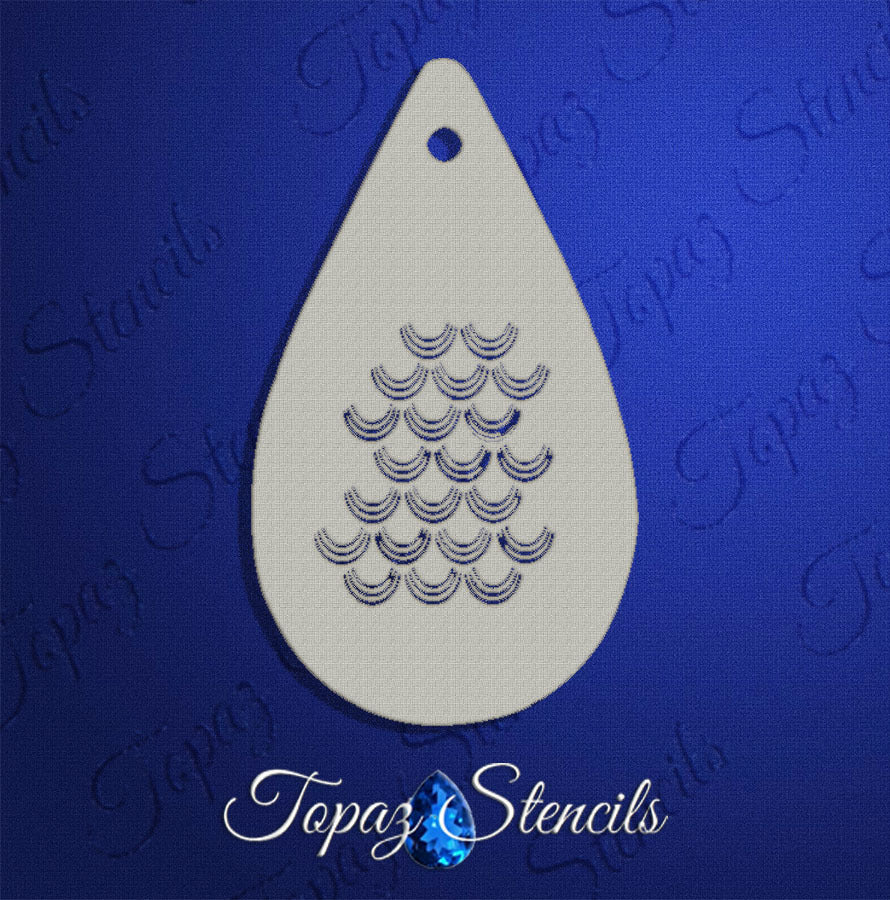 Fancy Scales stencil