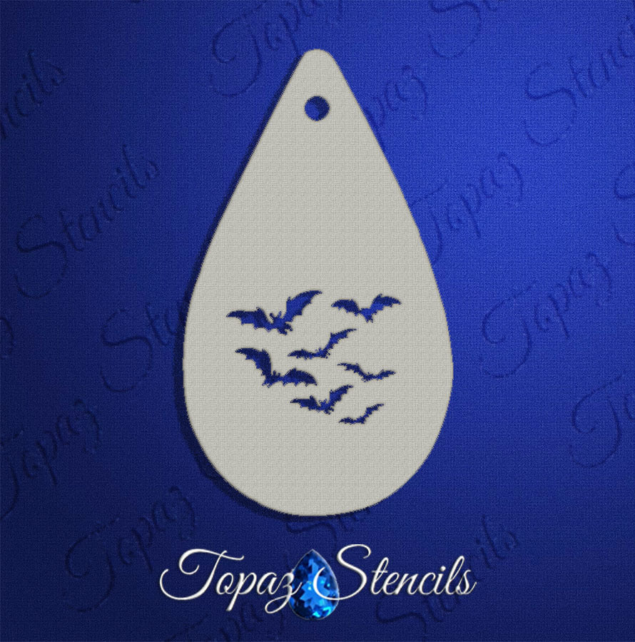 Bats stencil