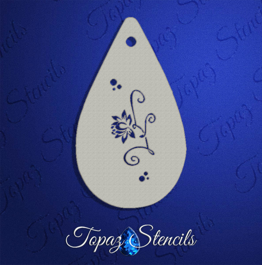 Flower and Vine stencil