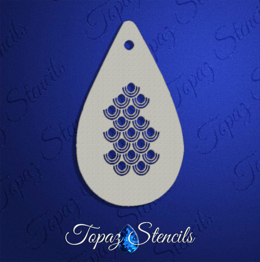 Circular Scales stencil
