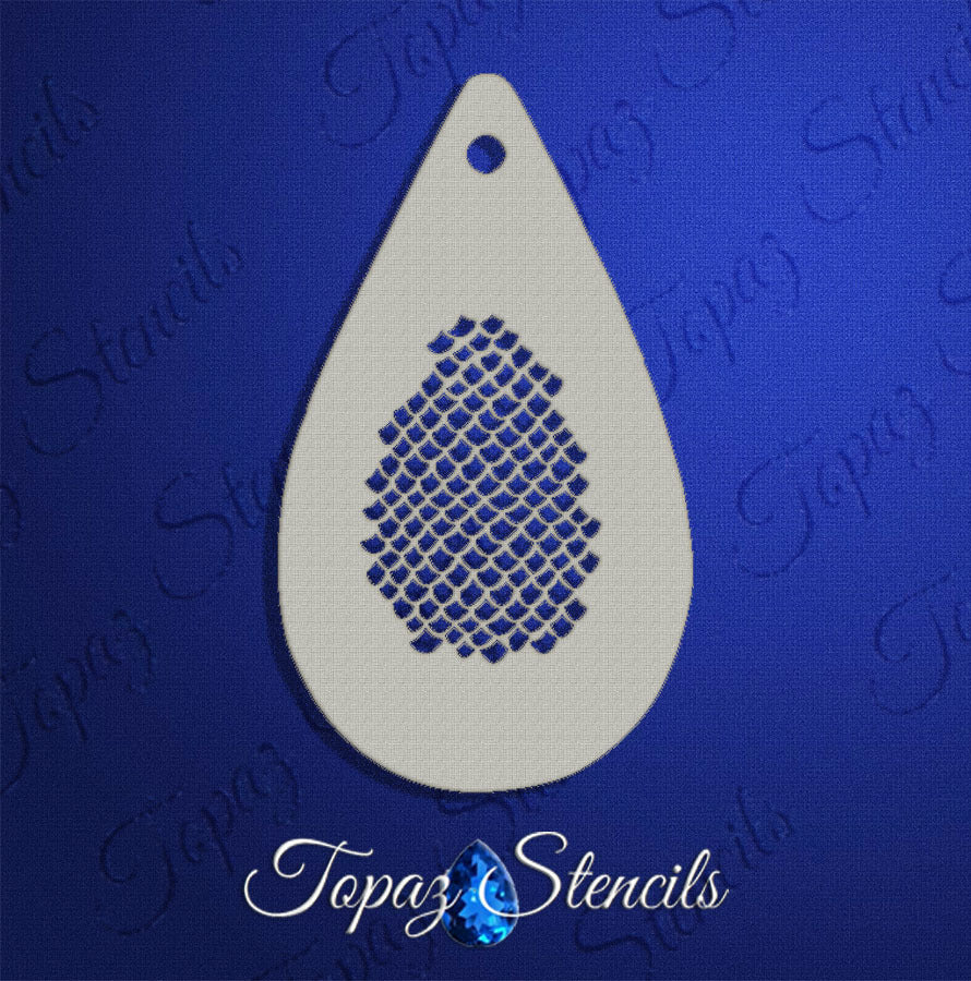Reptile Scales stencil