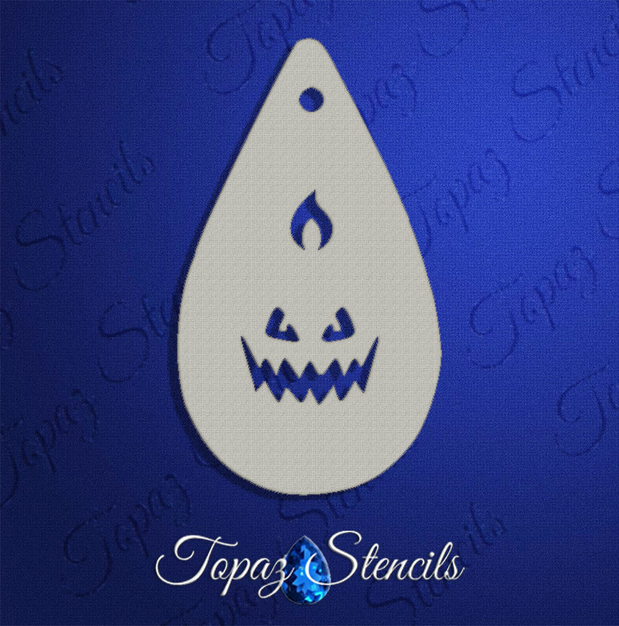 Jack-O-Lantern Face stencil