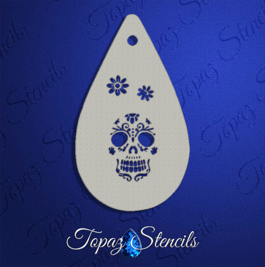 Sugar Skull stencil