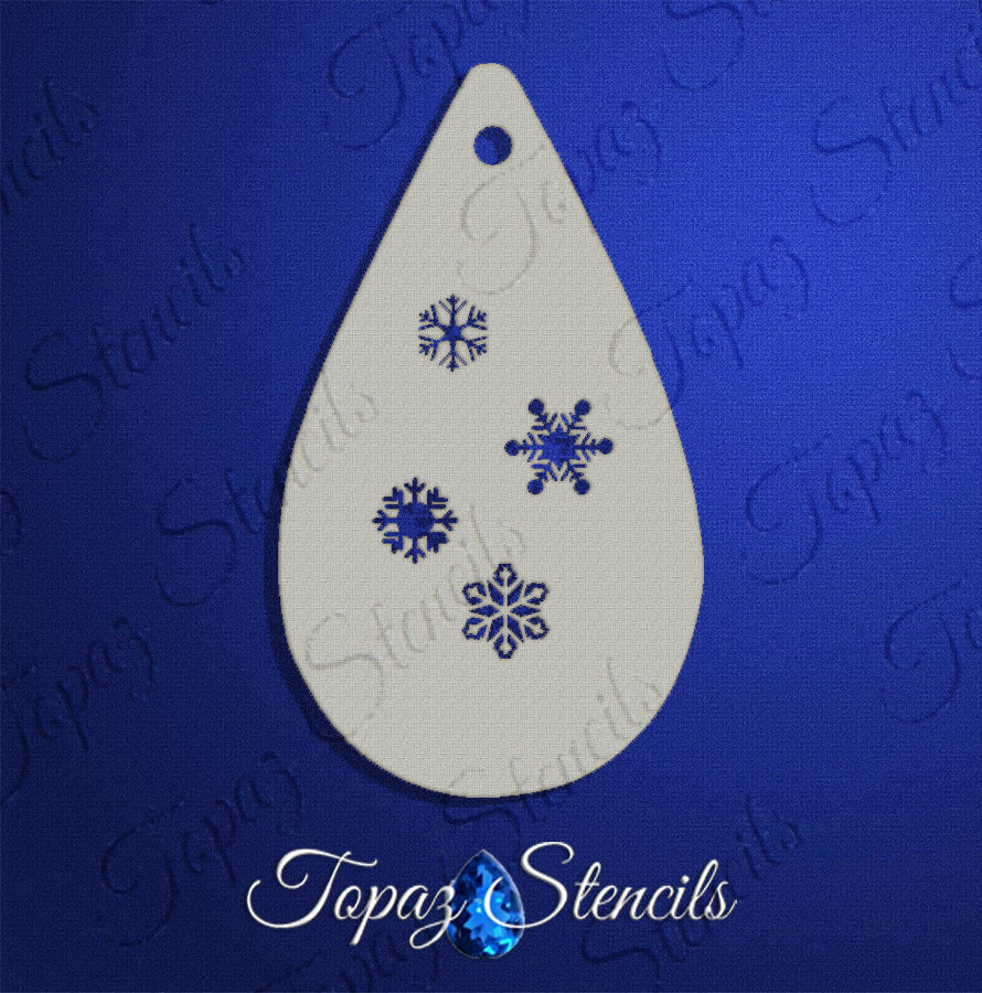 Snowflakes 2 stencil
