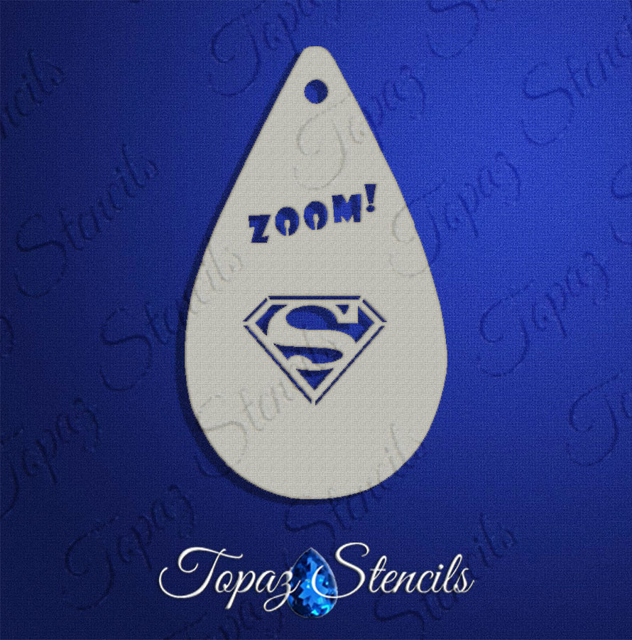 Super Man stencil