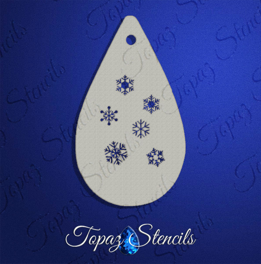 Snowflakes 3 stencil