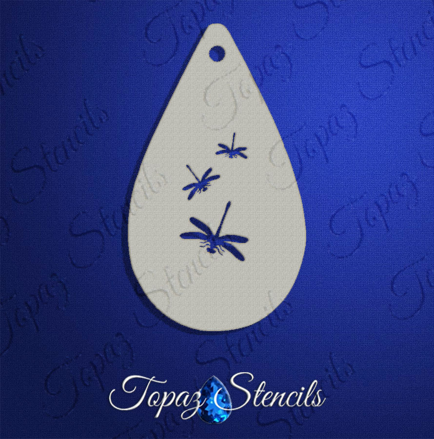 Dragonflies stencil