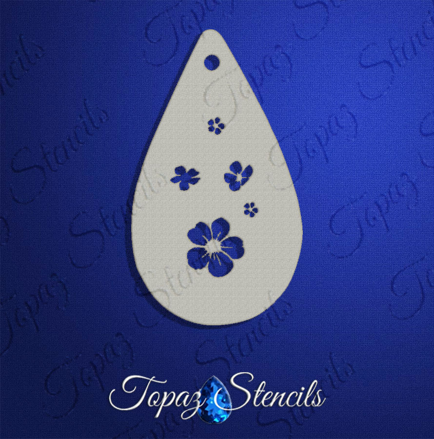 Cherry Blossom Flowers stencil