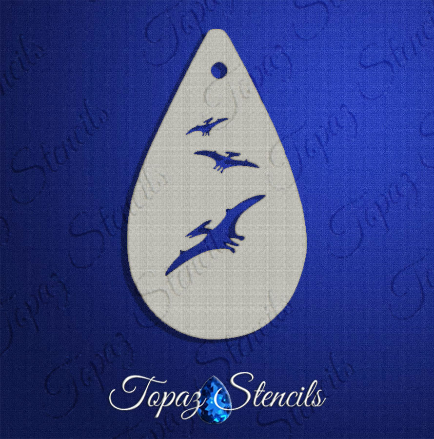 Pterosaurs stencil