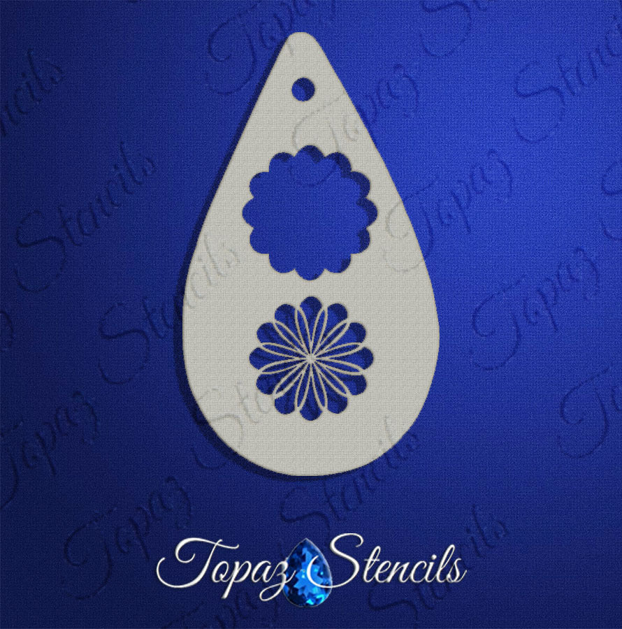 2-Step Flower stencil