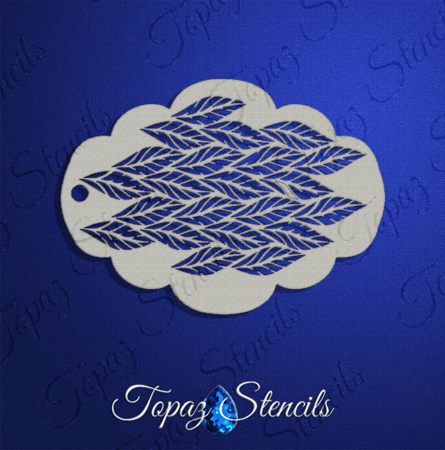 Leaves Texture stencil