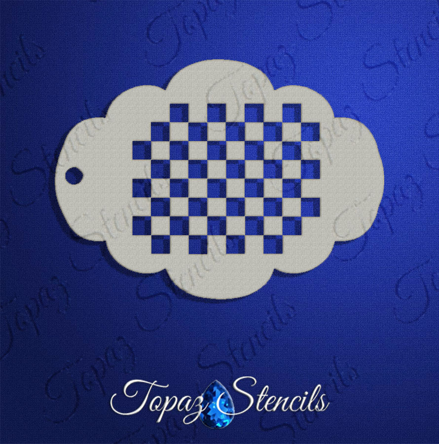 Ilse's Checkerboard stencil