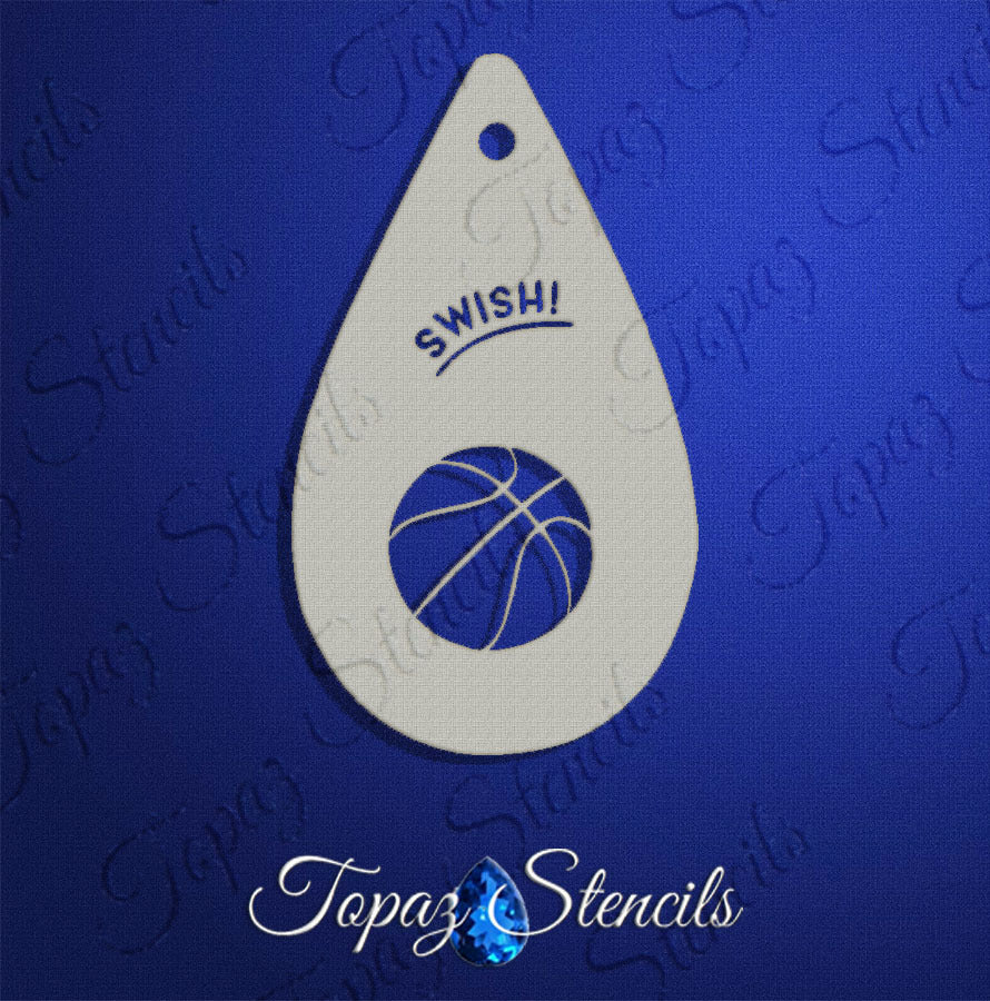 Basketball stencil