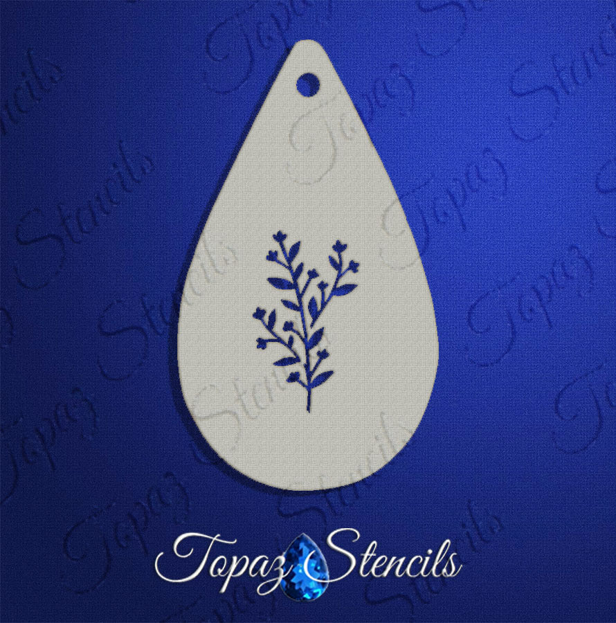 Flowering Stem Stencil