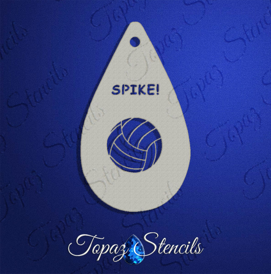 Volleyball stencil