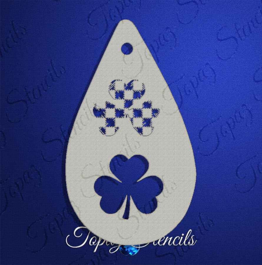 Shamrock Plaid stencil