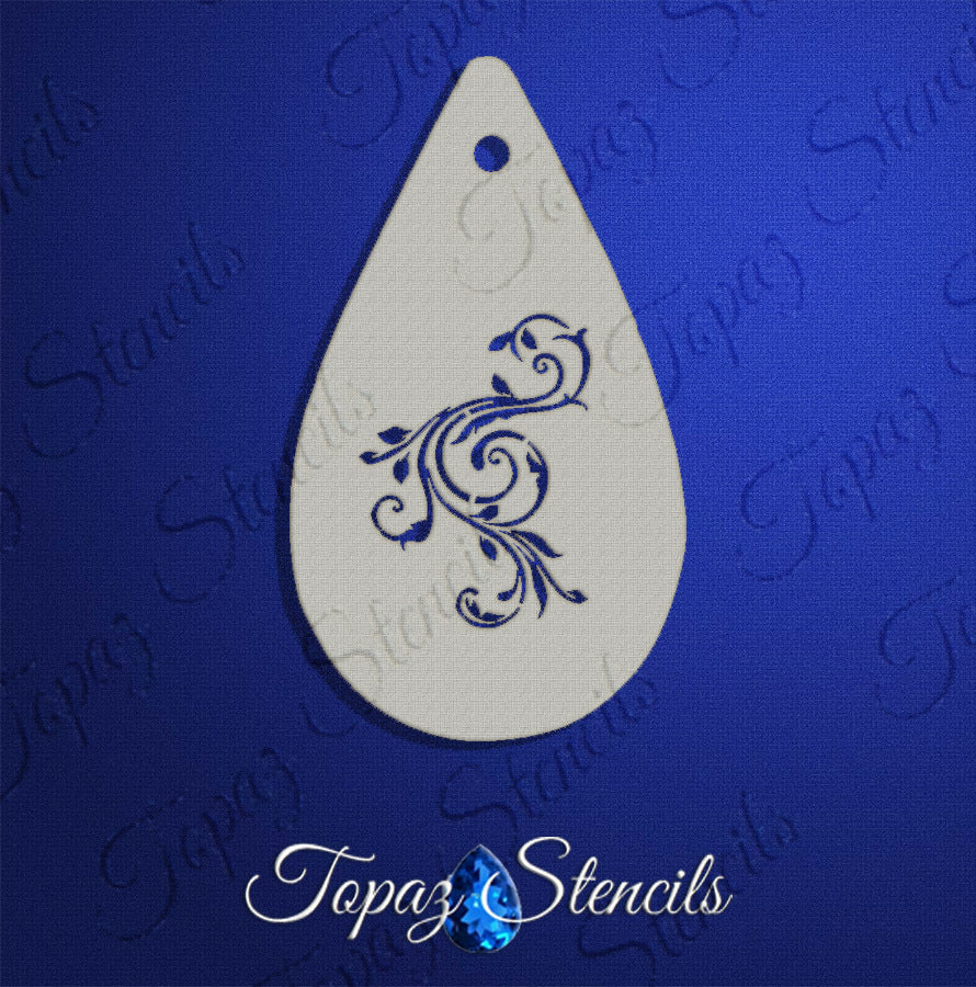 Fancy Swirls stencil