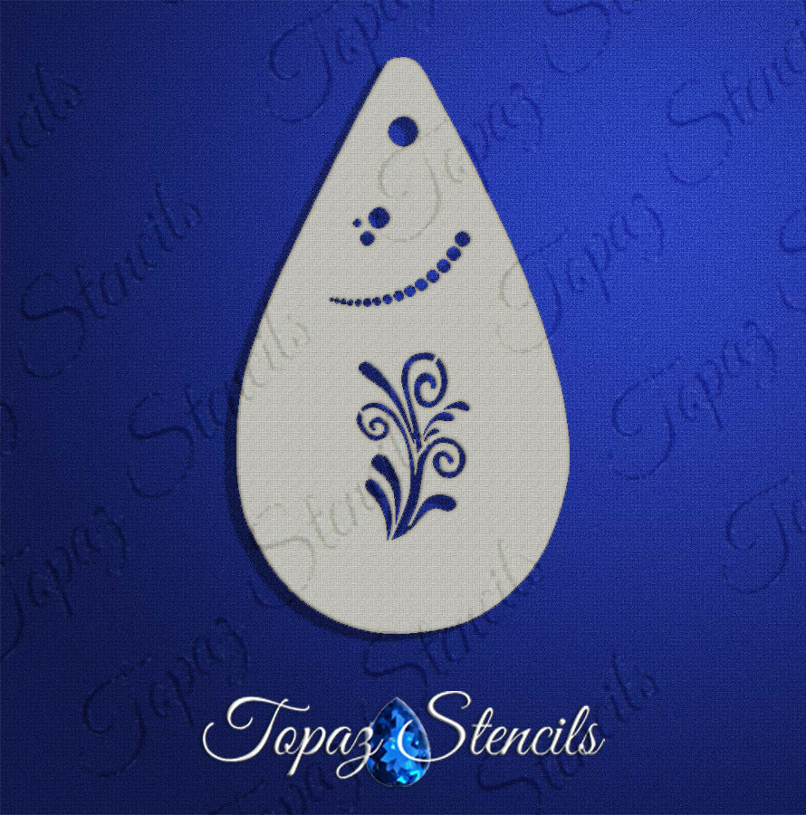 Drops and Swirls stencil