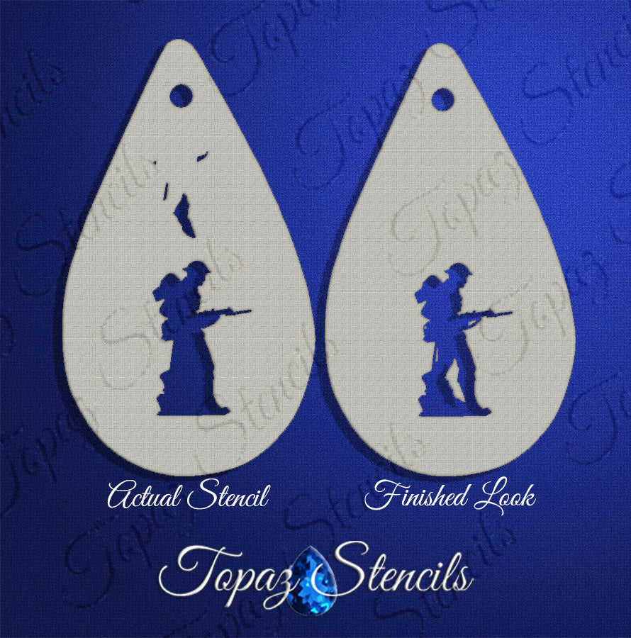 Standing Soldier stencil