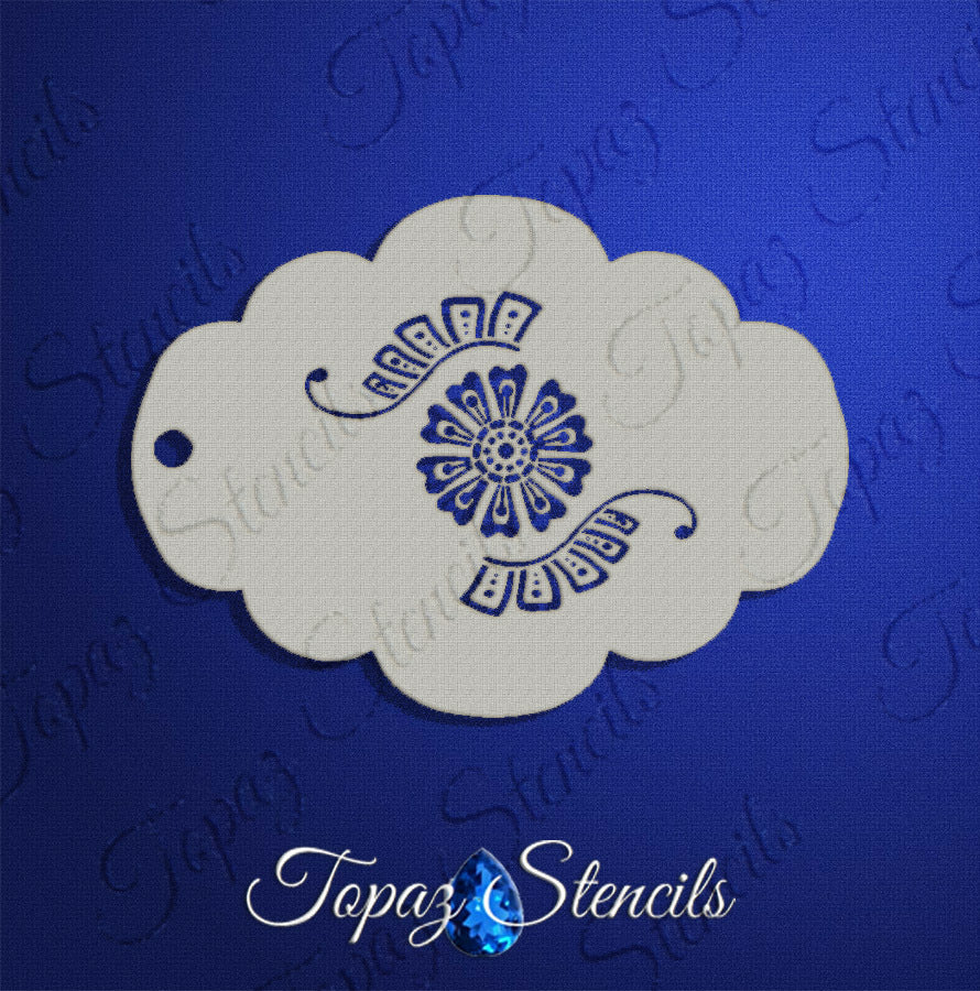 Henna Flower Whimsy stencil