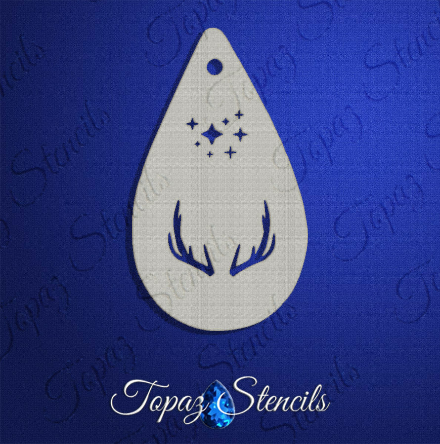 Antlers and Stars stencil