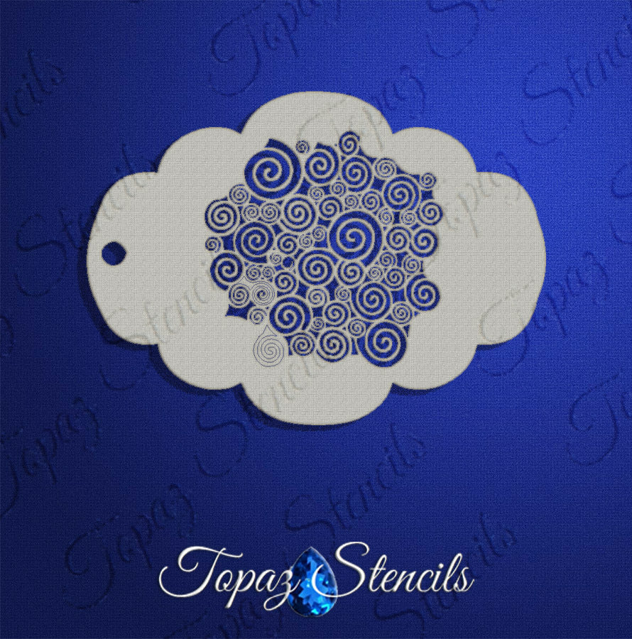 Swirl Texture stencil