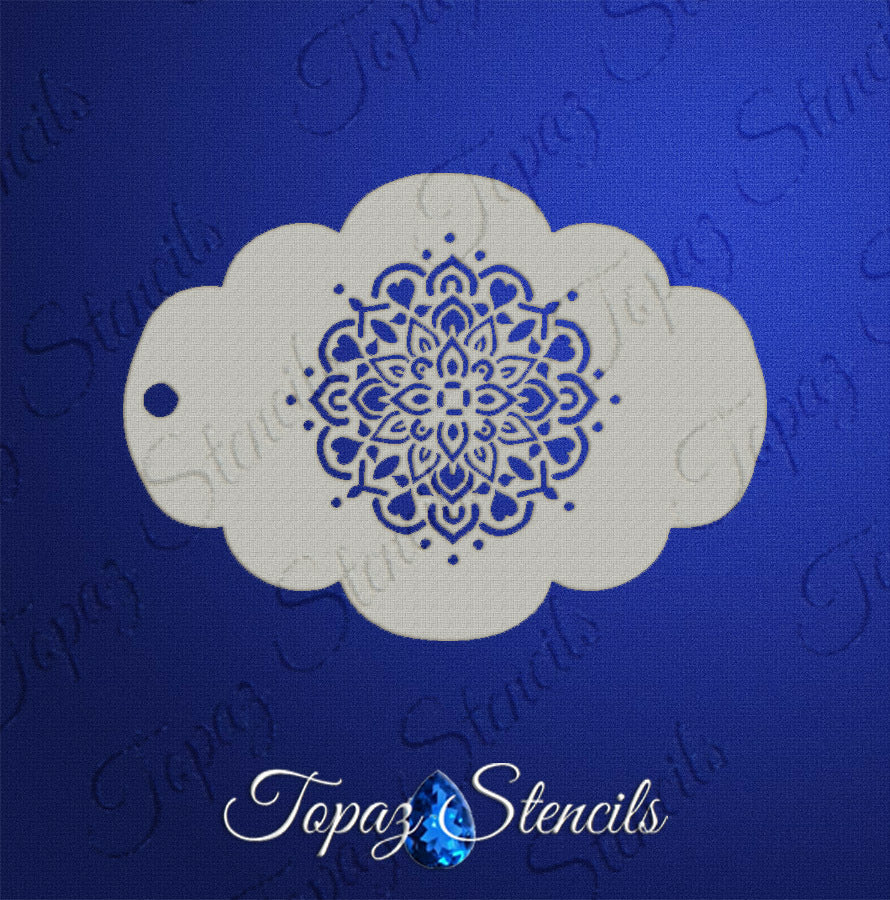 Heart Mandala 2 stencil
