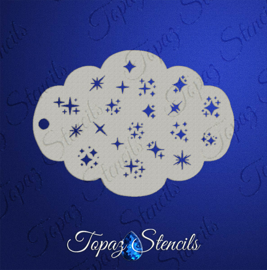 Bunch of Highlight Stars stencil