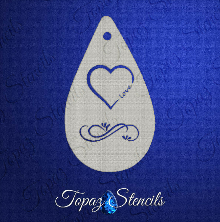 Love Heart stencil