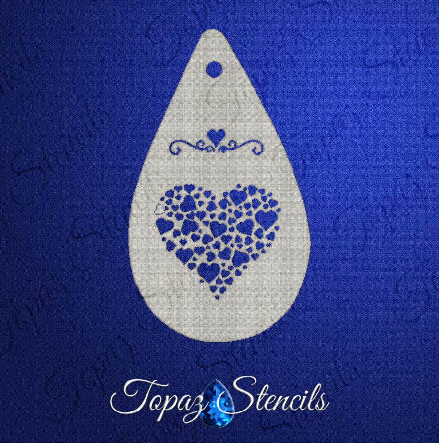 Heart of Hearts stencil