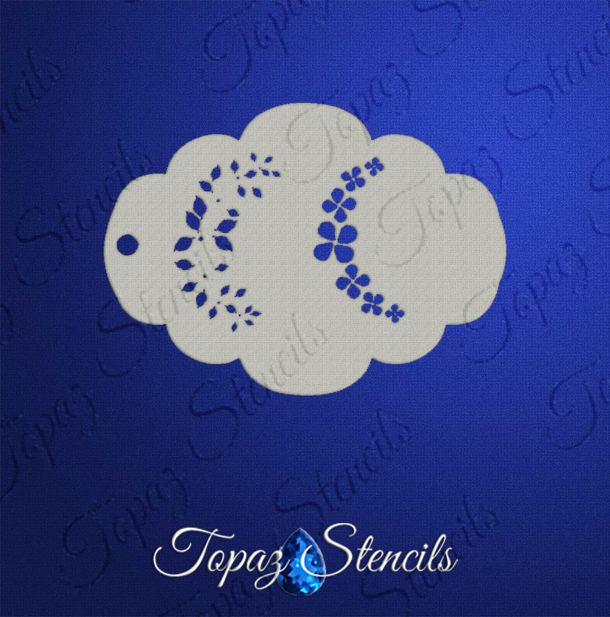 Dogwood Flower Eye stencil