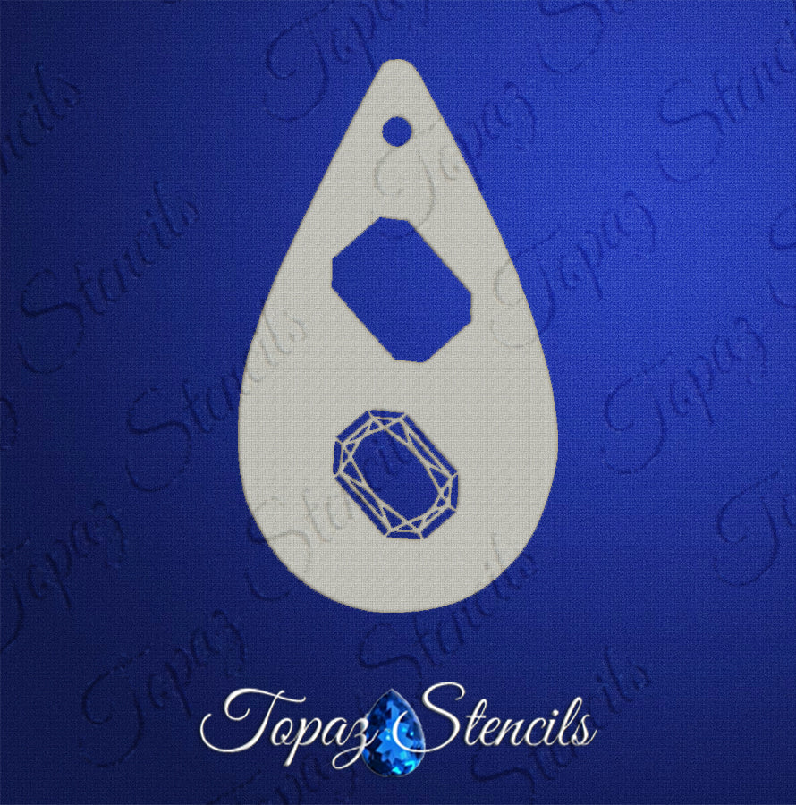Emerald Gem stencil
