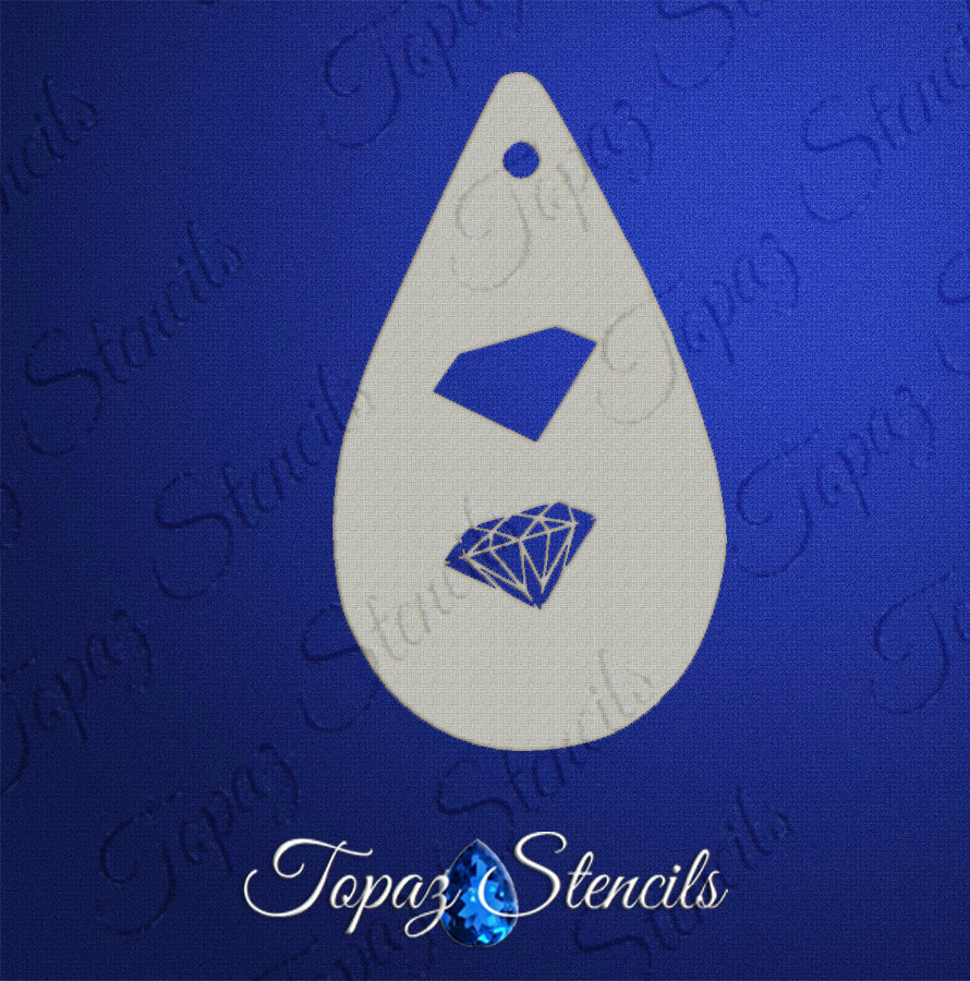 Diamond Gem stencil