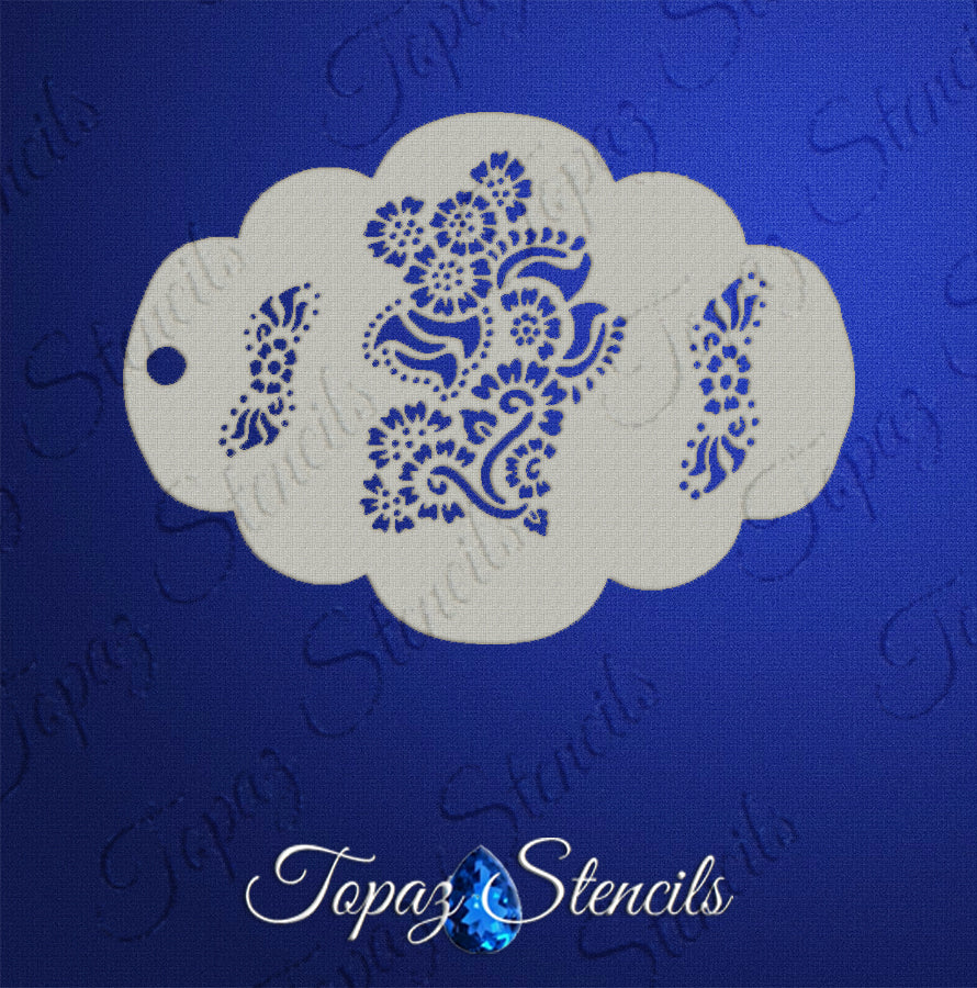 Henna Flowers 2 stencil
