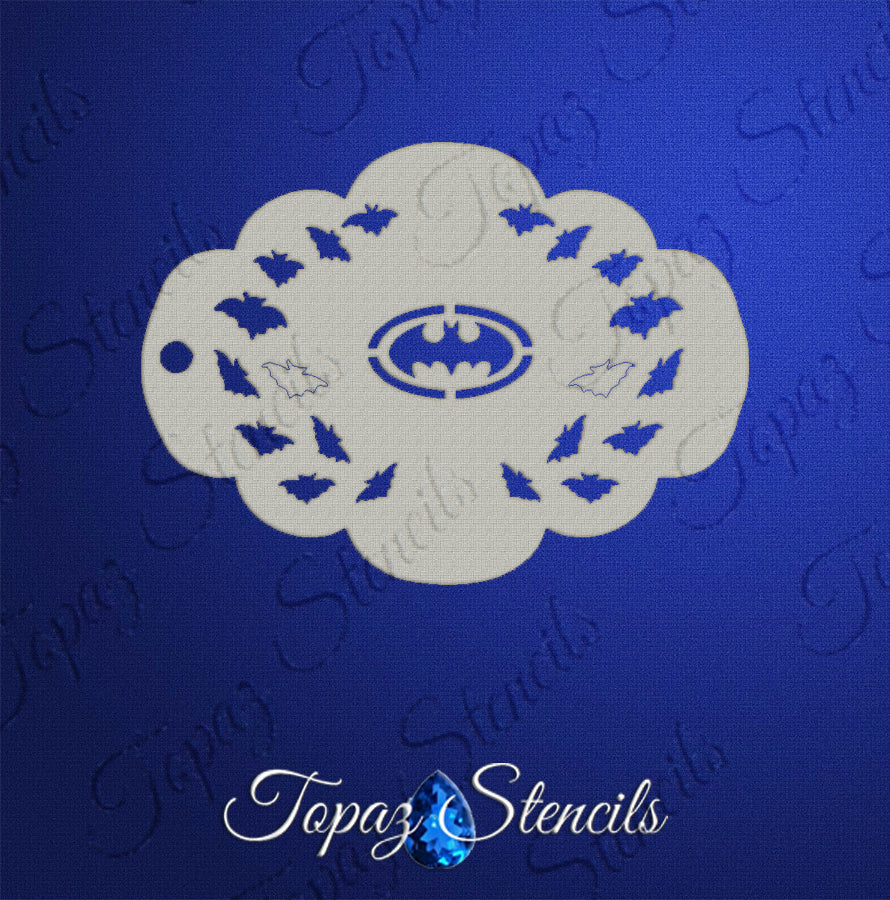 Batman Mirror Eyes stencil