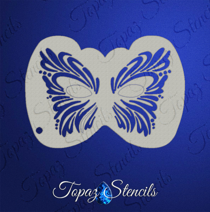 Butterfly Flutter Eyes stencil