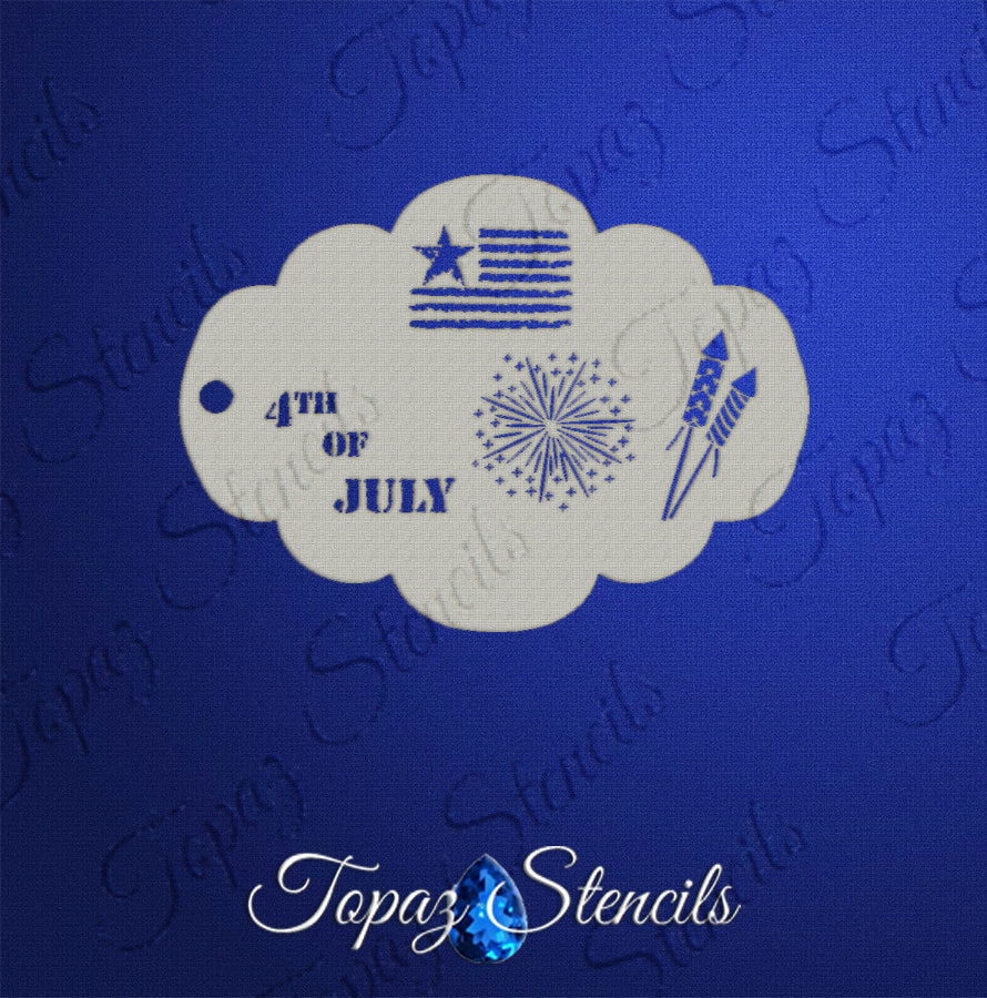 4th of July Elements stencil