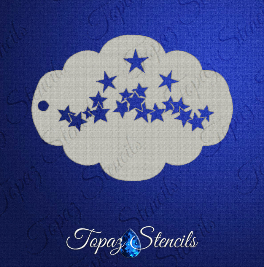 Stars Crown stencil