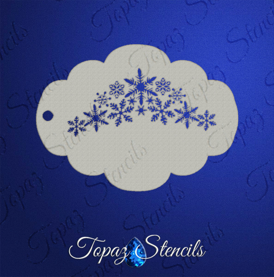 Snowflake Crown stencil