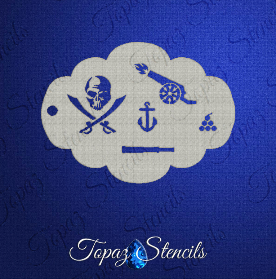 Pirate Elements stencil